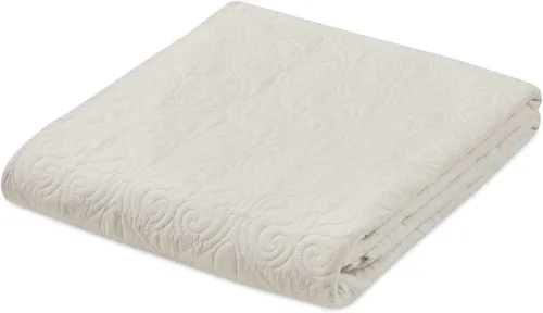 Vista 13 de Madison Park Manta Throw - Diseño de Acolchado Damasco Reversible, Microfibra Suave Prelavada, Colcha Rellena de Algodón, Manta de Verano Acogedora