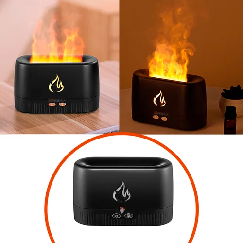 Vista 3 de Difusor De Aroma Humidificador Simulación De Flama Llama