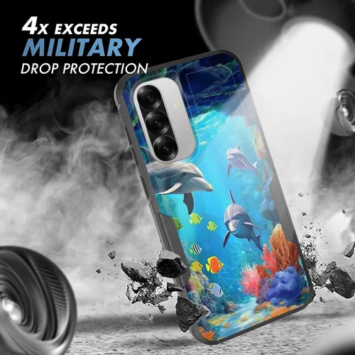 Vista 630 de Funda para Galaxy A14 5G, resistente de doble capa híbrida de policarbonato duro, goma suave, a prueba de golpes, funda protectora resistente