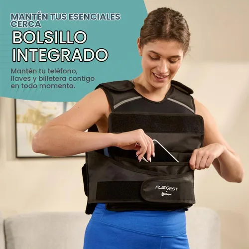 Vista 3 de Lifepro FlexVest Adjustable Weighted Vest for running