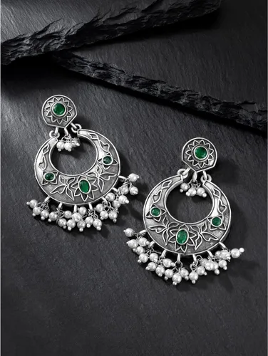 Vista 2 de Jhumki Earrings Indian Ethnic Antique Jewelry For Women