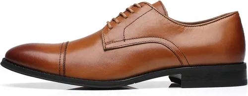 Vista 2 de La Milano Zapatos de vestir de cuero para hombre con puntera de casquillo clásica