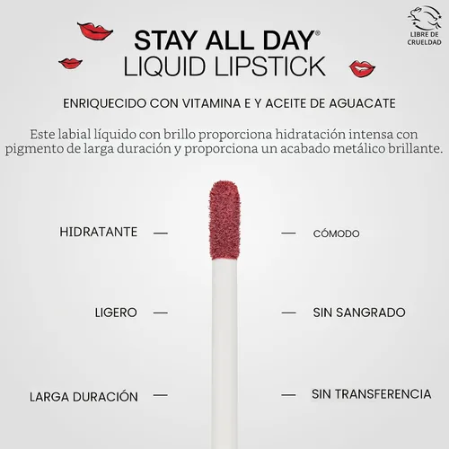 Vista 4 de stila Stay All Day Sheer & Shimmer Liquid Lip Pura Shimmer