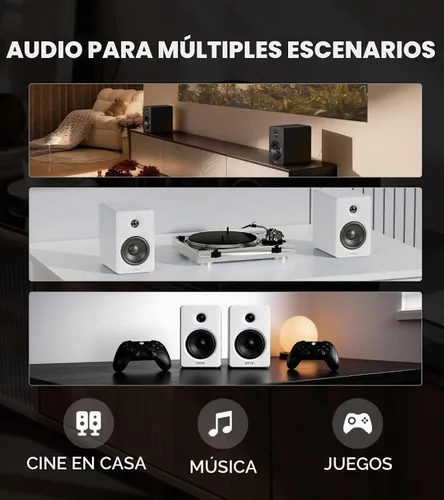 Vista 9 de Edifier Altavoces de computadora M90, altavoces de escritorio RMS de 100 W Negro