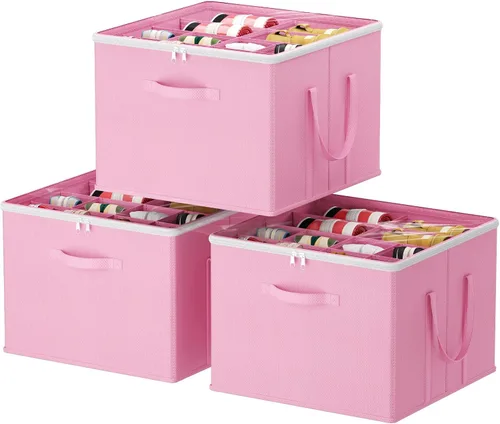 Vista 11 de Lifewit Organizador de almacenamiento de zapatos para armario para 12-16 pares, contenedor de almacenamiento grande de tela con cubierta