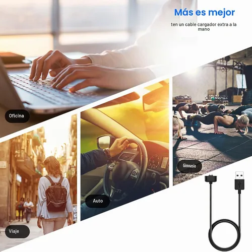 Vista 6 de Cable de carga de repuesto para Amazfit Band 7 (1 unidad/3.3 pies)