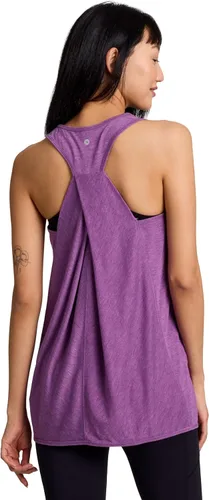 Vista 19 de RBX Active - Camiseta de tirantes para mujer con espalda en T, fluida, para yoga y entrenamiento con detalle de moda Baton Rouge
