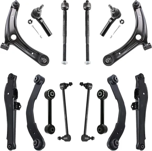 Vista 126 de Detroit Axle - Kit de suspensión frontal de 15 piezas para Jeep Grand Cherokee 99-04 1999 2000 2001 2002 2003 2004, brazos de control superior e