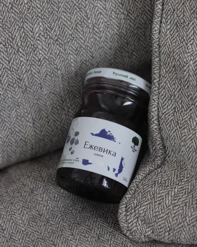 Vista 4 de Russian Forest Mermelada de mora totalmente natural, sin azúcar añadida, OMG o conservantes 220 g/ 7.76 oz