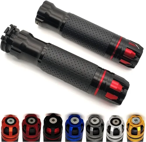 Vista 3 de Empuñaduras universales para manillar de motocicleta CNC Enduro Moto Hand Bar Grip para Yamaha TDM 900 850 Mt125 Mt03 Mt01 Mt 125 03 01 Xt660 Negro