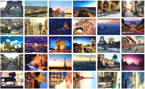 Vista 10 de HOSTEESSCHOICE Tarjetas postales de viaje, juego de 30 tarjetas postales variadas que representan sitios de viajes de fama mundial, postales