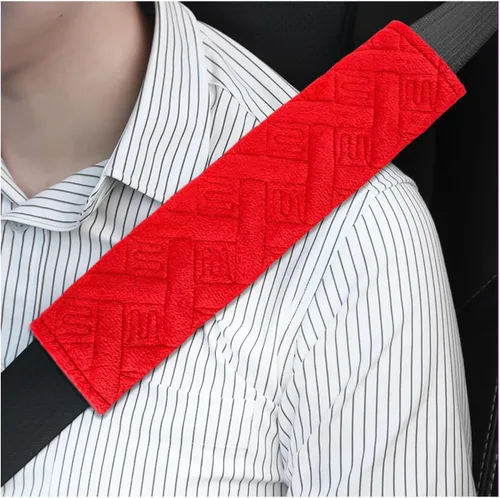 Vista 8 de Dickno - Juego de 2 almohadillas para cinturón de seguridad de auto, suaves y cómodas, fundas para correa de hombro para cinturón de seguridad