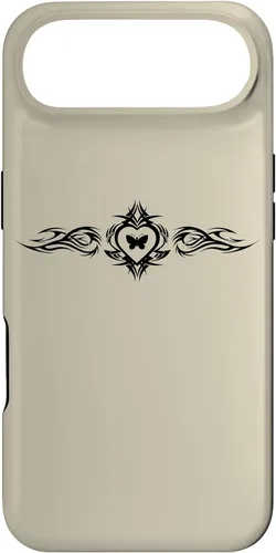 Vista 27 de Butterfly Heart Tattoo Fairycore y2k Grunge Egirl Aesthetic Case for iPhone 17