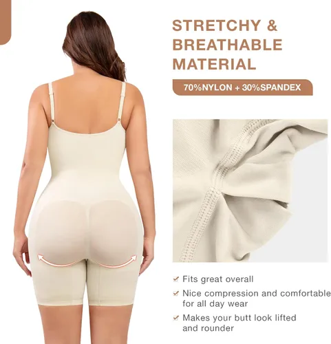 Vista 4 de Faja moldeadora con control de abdomen, esculpir sin costuras