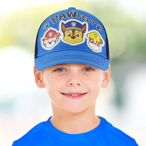 Vista 2 de Nickelodeon - Gorra de béisbol para niños de 2 a 7 años, diseño de Patrulla Canina Azul