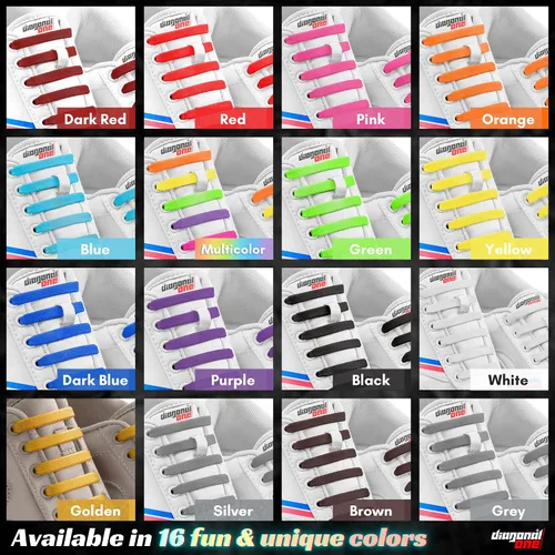 Vista 8 de Cordones elásticos sin ataduras para adultos, zapatos deportivos para niños, para hombres, mujeres y zapatos de goma unisex
