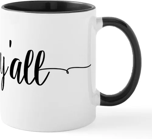 Vista 17 de CafePress Shalom, Y'all! Taza de café de cerámica de 11 oz (11.0 fl oz)
