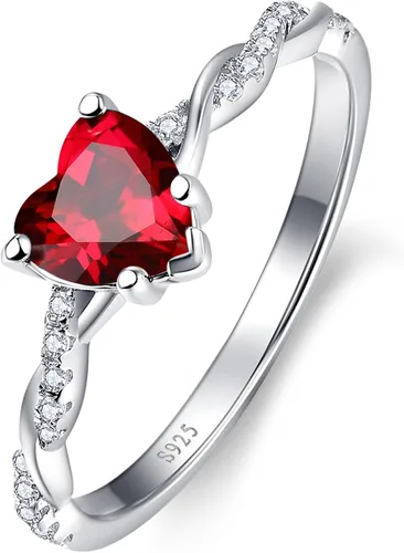 Vista 11 de Yaresul Anillo de promesa de corazón de 1.25 quilates para mujer, anillos Plata de ley 925 de zafiro creado