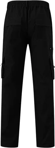 Vista 5 de Pantalones deportivos para hombre con bolsillos, pantalones multibolsillos para hombre, pantalones casuales de color para hombre, pantalones