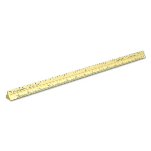 Vista 21 de Alumicolor Regla Métrica de Bolsillo para Arquitecto de Aluminio, 15CM, Negro