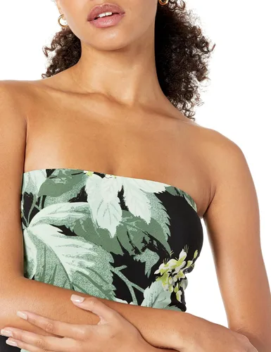 Vista 3 de Norma Kamali Vestido de cola de pez sin tirantes para mujer a media pantorrilla