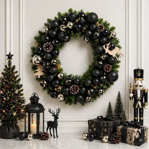 Vista 4 de XmasExp 24 Adornos de Bolas de Navidad Irrompibles Esferas Colgantes para Árbol de Navidad Decoraciones Perfectas para Decoraciones de Halloween