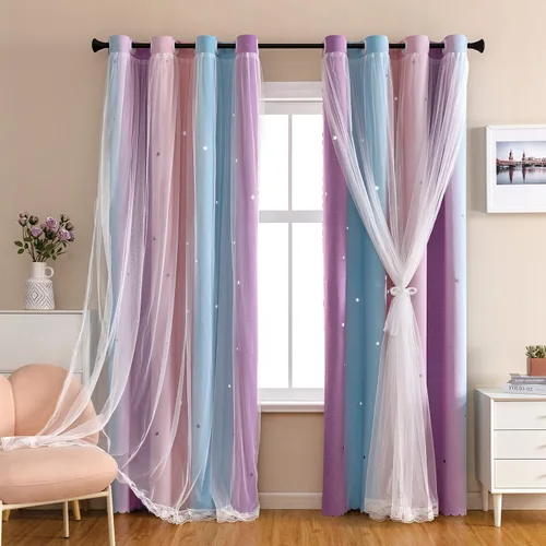 Vista 44 de XiDi - Cortinas para decoración de dormitorio Beige34/54/1