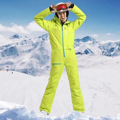 Vista 5 de GAENMESN Chaqueta de esquí para mujer, trajes de nieve delgados, trajes de nieve, trajes deportivos a prueba de viento, abrigo de nieve