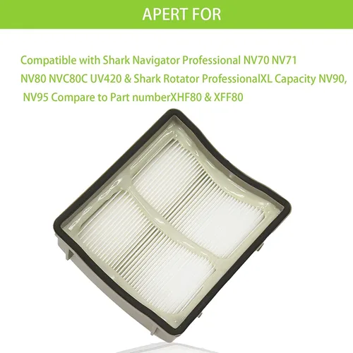 Vista 7 de Para Shark Navigator DLX Filtro NV60 NV70 NV80 Filtro de Reemplazo Vertical Aspiradoras con Cable Desmontable NV71 NVC80C NV90 NV95 UV420 NV70 26