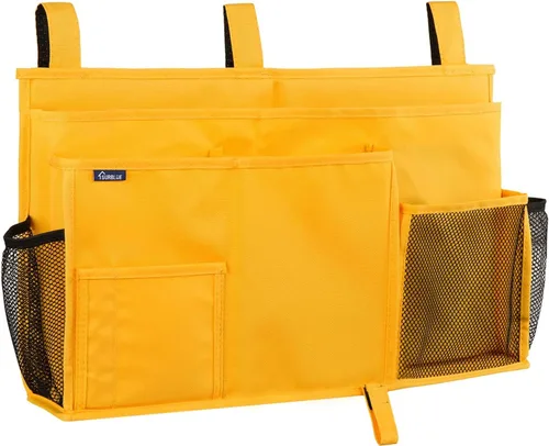 Vista 43 de Surblue Organizador de cama colgante para mesita de noche, bolsa de almacenamiento con bolsillo para literas y camas de hospital, habitaciones