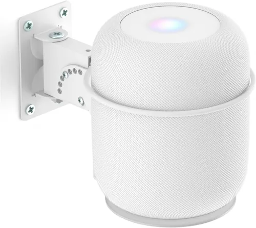 Vista 9 de Soporte de pared para altavoz para el HomePod 1st Wall Mount, giratorio ajustable e inclinable para HomePod Gen 1, resistente para soportes de Negro
