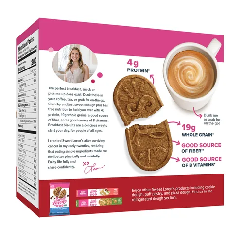 Vista 2 de Sweet Loren's Galletas de desayuno sin gluten y veganas con canela y azúcar