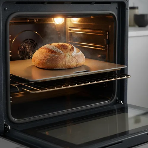 Vista 6 de ThermiChef Paquete de acero para cocinar masa madre – Acero de cocción de 16 x 22 pulgadas (grosor estándar de 3/16 pulgadas) con cortador de masa