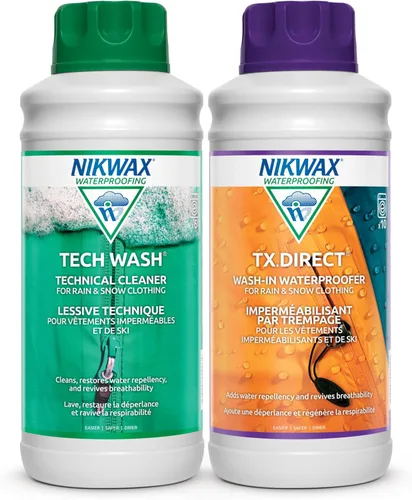 Vista 8 de Nikwax Dúo-Pack de limpieza e impermeabilización para ropa impermeable