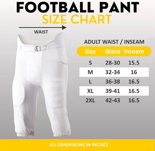 Vista 7 de Pantalones de fútbol integrados 7 pantalones de fútbol acolchados de doble punto con almohadillas integradas