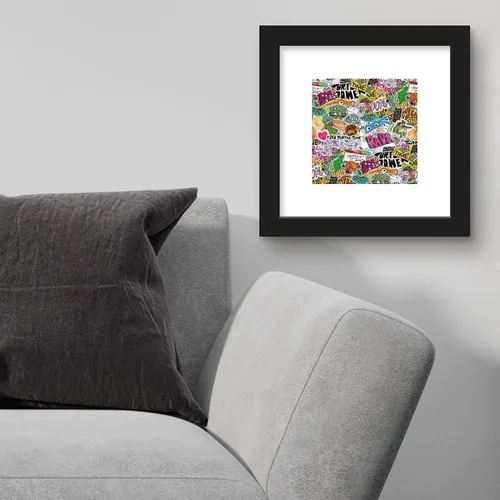 Vista 3 de Trends International Gallery Pops Nickelodeon Teenage Mutant Ninja Turtles: Mutant Mayhem - Arte de pared con patrón de calcomanías, versión
