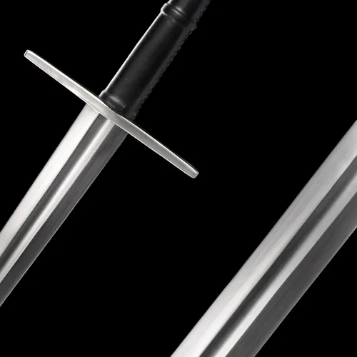Vista 5 de Hoja afilada de acero forjado a mano de 48 pulgadas, espiga completa con funda protectora de cuero, espada medieval de metal real, regalos