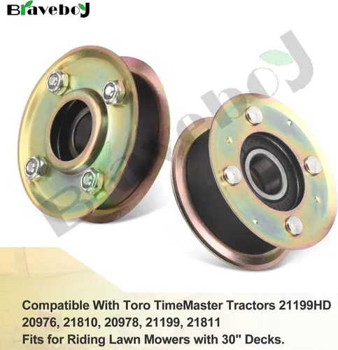 Vista 5 de 2 Kit de poleas 131-4529 125-2532 y correa síncrona 120-3335, para cortacésped Toro de 30 pulgadas Timemaster Turfmaster 131-4509, 131-4506
