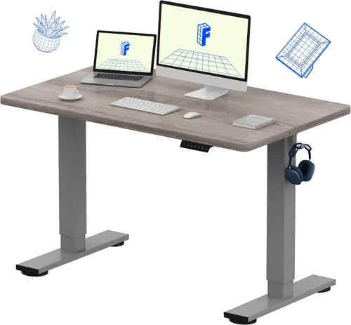 Vista 35 de FLEXISPOT Escritorio de Pie de Altura Ajustable Eléctrico, Marco de Escritorio de Pie de Acero Resistente con Controlador de Memoria