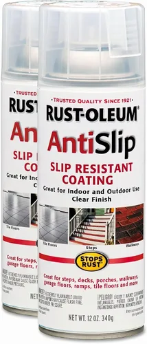 Vista 2 de Rust-Oleum 271455 Spray Antideslizante Antióxido, 12 onzas, Transparente