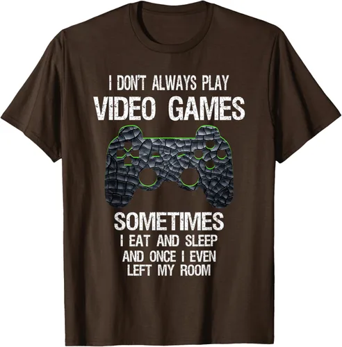 Vista 9 de Funny Gamer Video Games - Camiseta para niños y adolescentes, ajuste clásico, color negro, mezcla de algodón, Negro