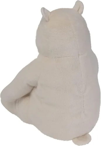 Vista 4 de Manhattan Toy Oso de peluche Kodiak crema de 18 pulgadas con piel sintética y patas parecidas a gamuza