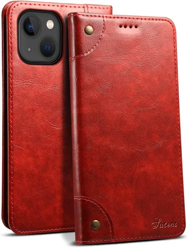 Vista 14 de SINIANL Funda tipo cartera compatible con iPhone 14 Plus, con función atril magnético, tarjetero de crédito para iPhone 14 Plus de 6.7 pulgadas