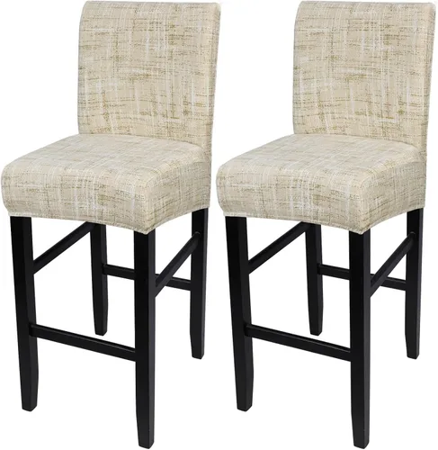 Vista 20 de SearchI Juego de 2 fundas para taburetes de bar, fundas de asiento de taburete elásticas y lavables, fundas para sillas de altura de mostrador