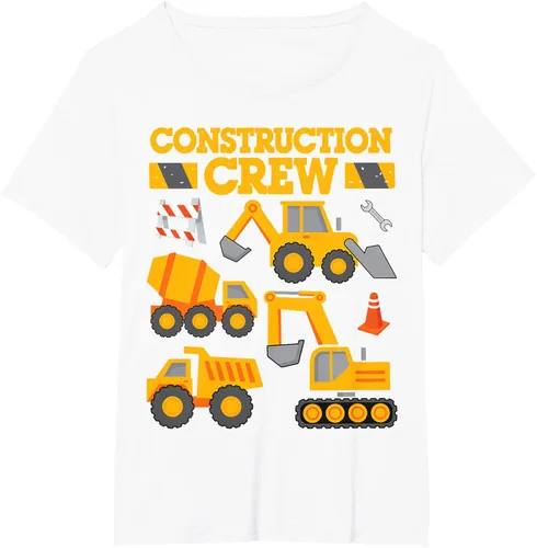 Vista 85 de Construction Crew Worker Excavator - Camiseta para niños y niñas Negro