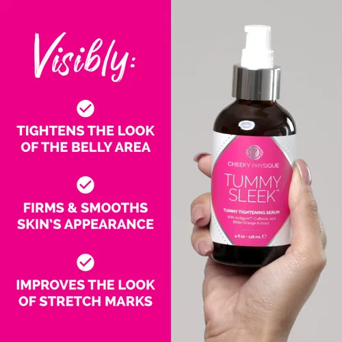 Vista 7 de Crema reafirmante para el estómago Tummy Sleek - Suero para tensar la piel para el vientre - Ayuda a mejorar la apariencia de la piel suelta