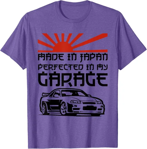 Vista 6 de JDM Japan Motorsport Tuning Car - Camiseta de los años 90, Blanco, S
