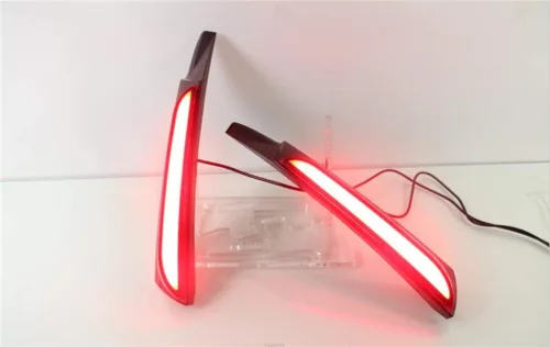 Vista 4 de Luz trasera del pilar del tronco del LED Freno de la columna de la lámpara LED Freno/Luz de conducción Reemplazo para Toyota Fortuner 2015-2017