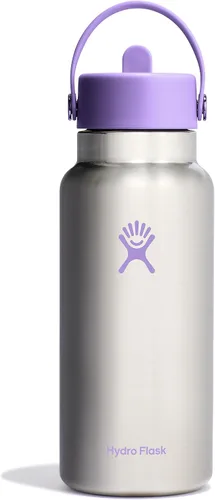 Vista 56 de Hydro Flask de boca ancha con tapa Flex de pajita de 24 onzas Agave