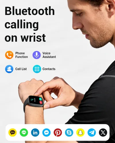 Vista 2 de Reloj inteligente para mujer, 1.85 pulgadas AMOLED con pantalla ultra transparente compatible con iPhone/Samsung/Android, más de 100 modos